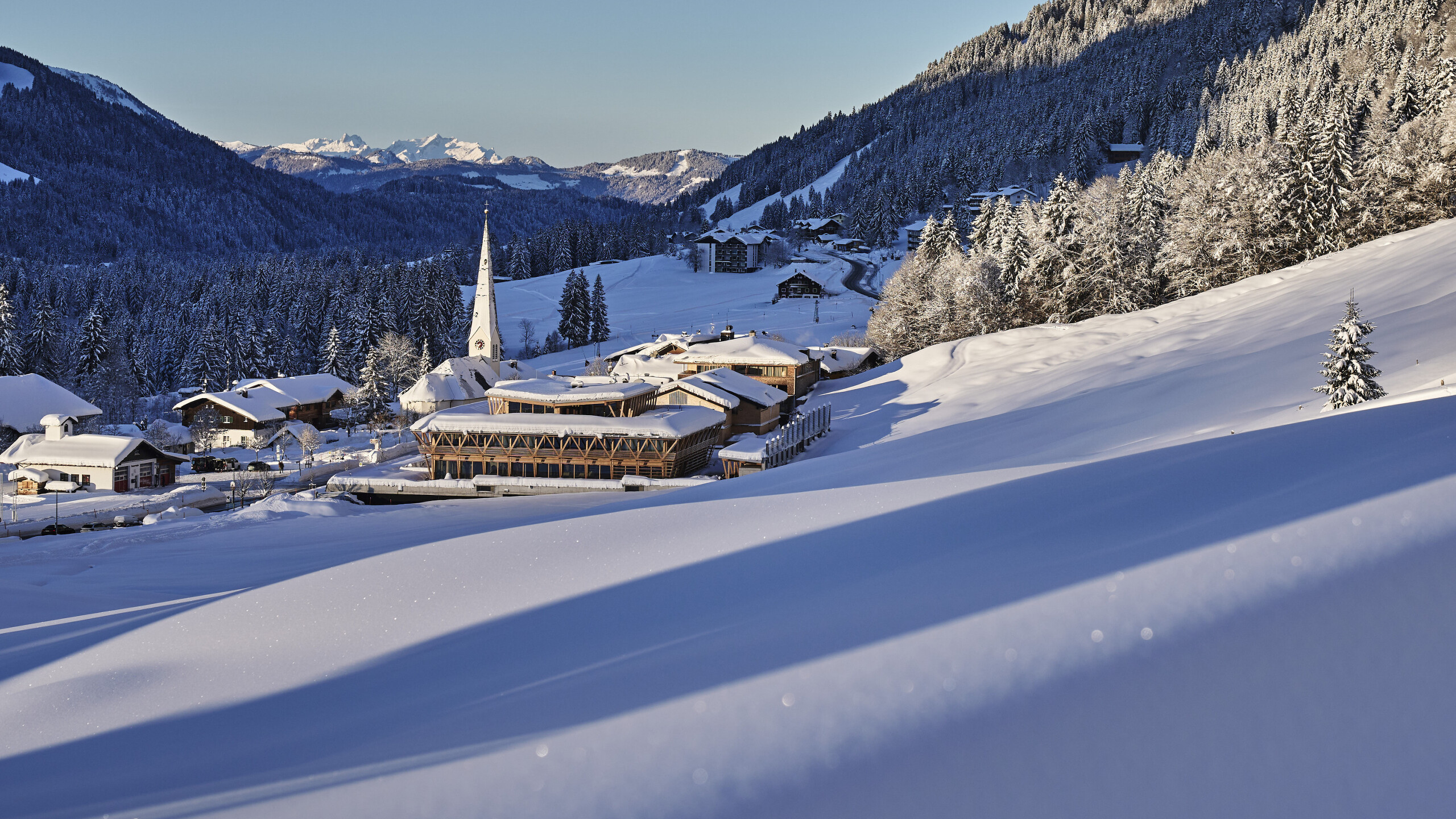 Wellnessurlaub im Allgäu mit Winterlandschaft