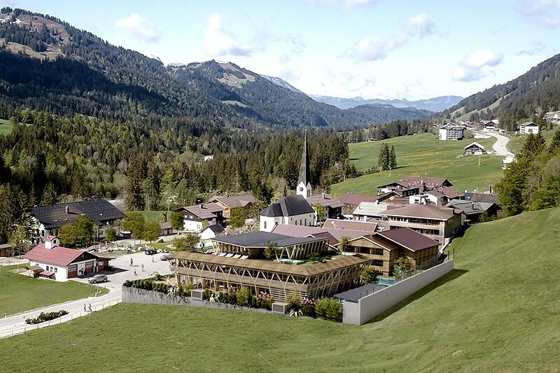 4.500m² neuer Spa-Bereich des Wellnesshotel HUBERTUS Mountain Refugio Allgäu.